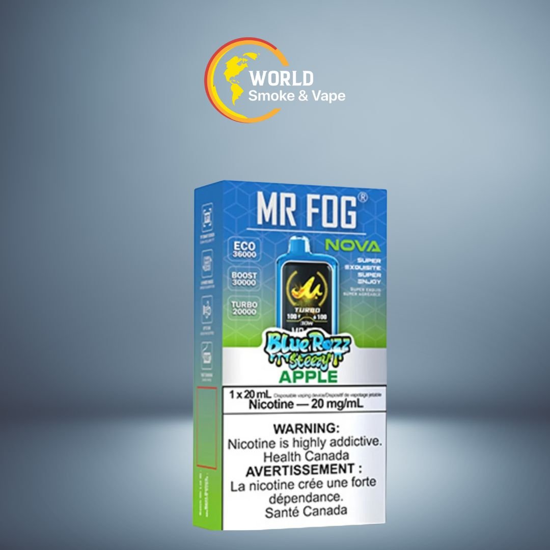 MR FOG NOVA BLUE RAZZ STEEZY 36K 5CT APPLE | Worlds NV Distro USA
