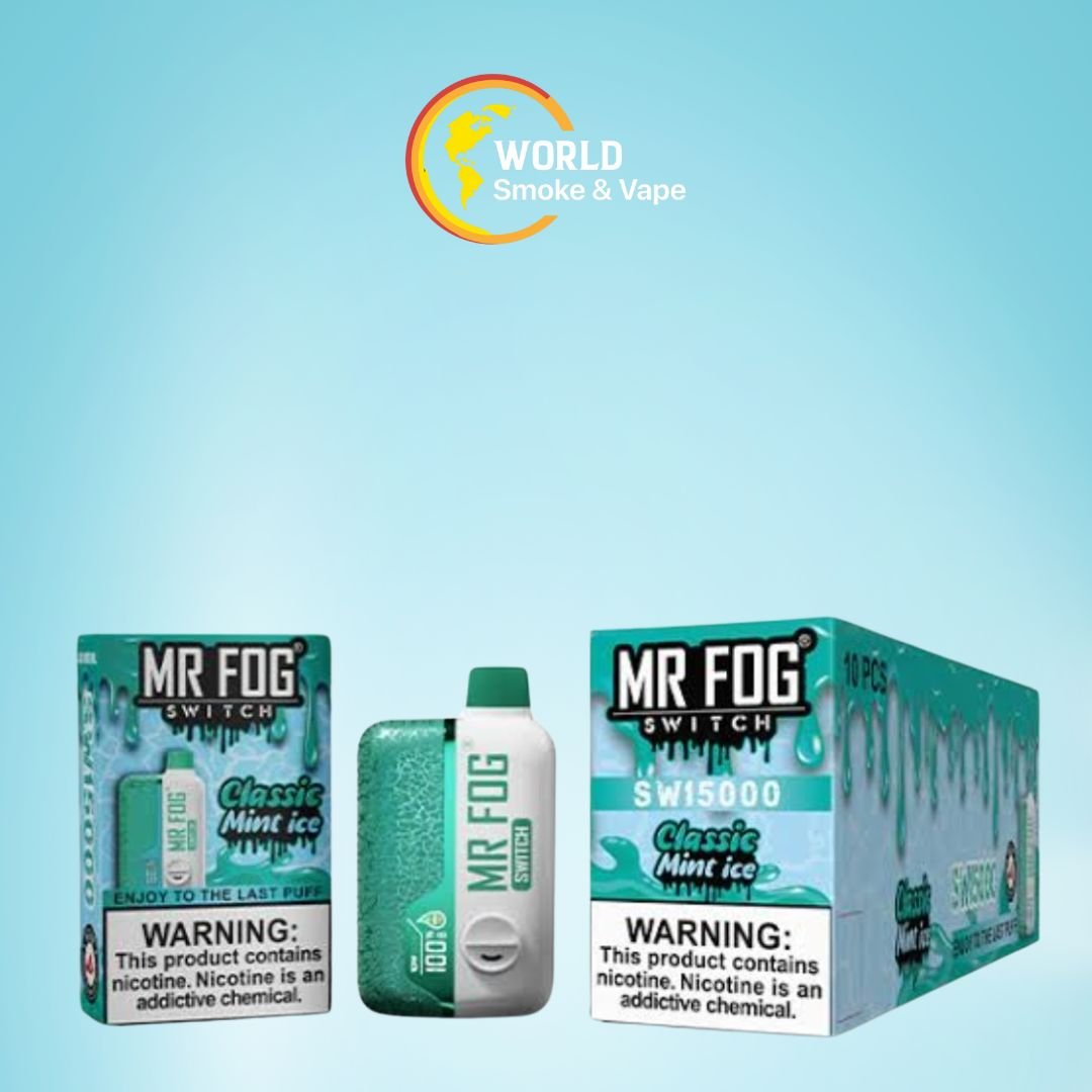 MR FOG SWITCH (0NIC-SWP08) 15K PUFFS DISP 10CT- CLASSIC MINT ICE MR FOG SWITCH (0NIC-SWP08) 15K PUFFS DISP 10CT- CLASSIC MINT ICE