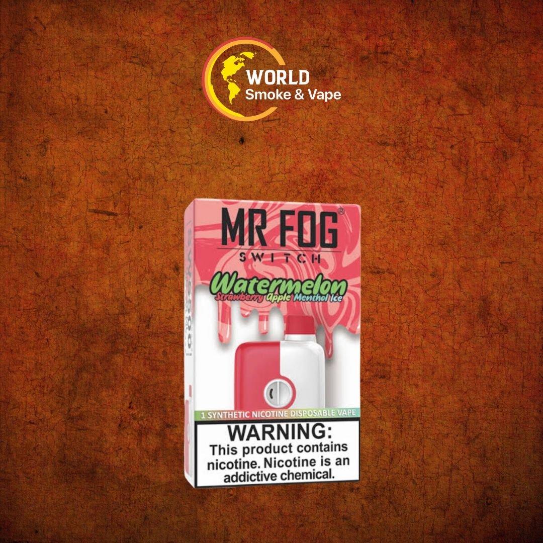 MR FOG SWITCH 5500 10PK Watermelon Strawberry Apple Menthol Ice MR FOG SWITCH 5500 10PK Watermelon Strawberry Apple Menthol Ice