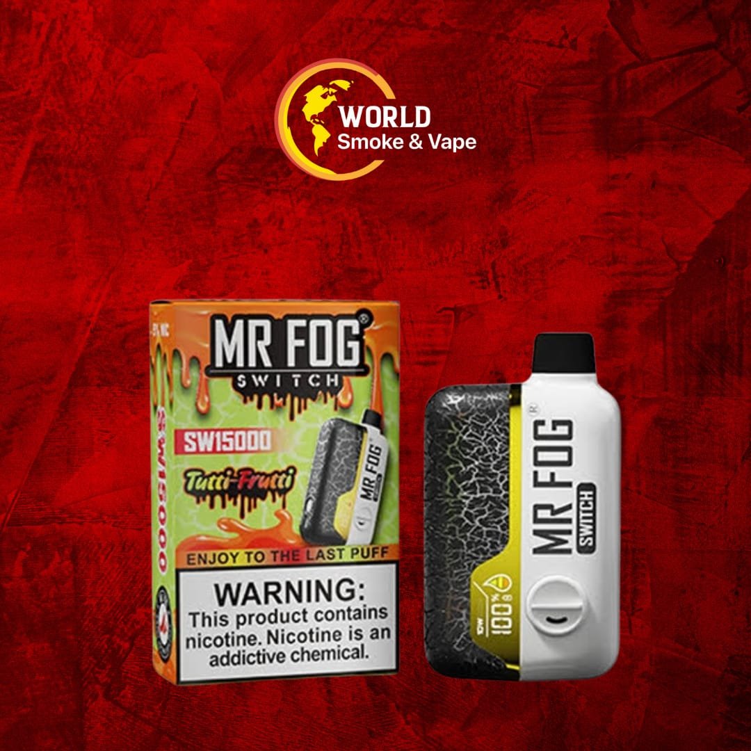 ZN - SWP17 1 ZN SWP17 MR FOG SWITCH ZERO NICOTINE 15K PUFFS DISP NEW FLAVORS DISPLAY OF 5 TUTTI FRUTTI | Worlds NV Distro USA