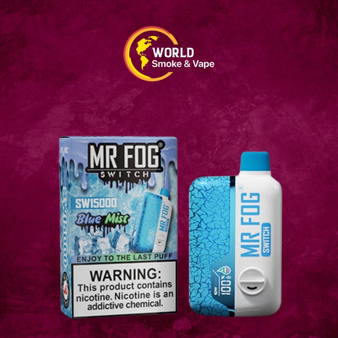 ZN – SWP19 – MR FOG SWITCH (ZERO NICOTINE) 15K PUFFS DISP _NEW FLAVORS – DISPLAY OF 5 – BLUE MIST ZN – SWP19 – MR FOG SWITCH (ZERO NICOTINE) 15K PUFFS DISP _NEW FLAVORS – DISPLAY OF 5 – BLUE MIST