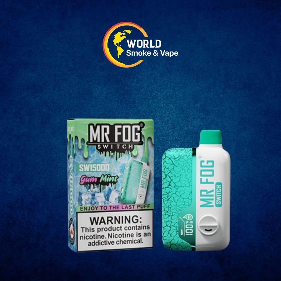ZN – SWP22 – MR FOG SWITCH (ZERO NICOTINE) 15K PUFFS DISP _NEW FLAVORS – DISPLAY OF 5 – GUM MINT ZN – SWP22 – MR FOG SWITCH (ZERO NICOTINE) 15K PUFFS DISP _NEW FLAVORS – DISPLAY OF 5 – GUM MINT